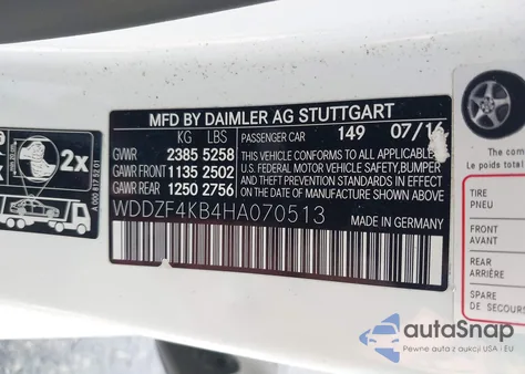 2017 Mercedes-Benz E 300 4Matic from USA, damaged, VIN WDDZF4KB4HA070513